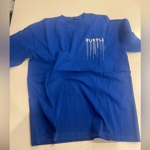 Like new Purple Brand Blue Logo drip T shirt men’s medium